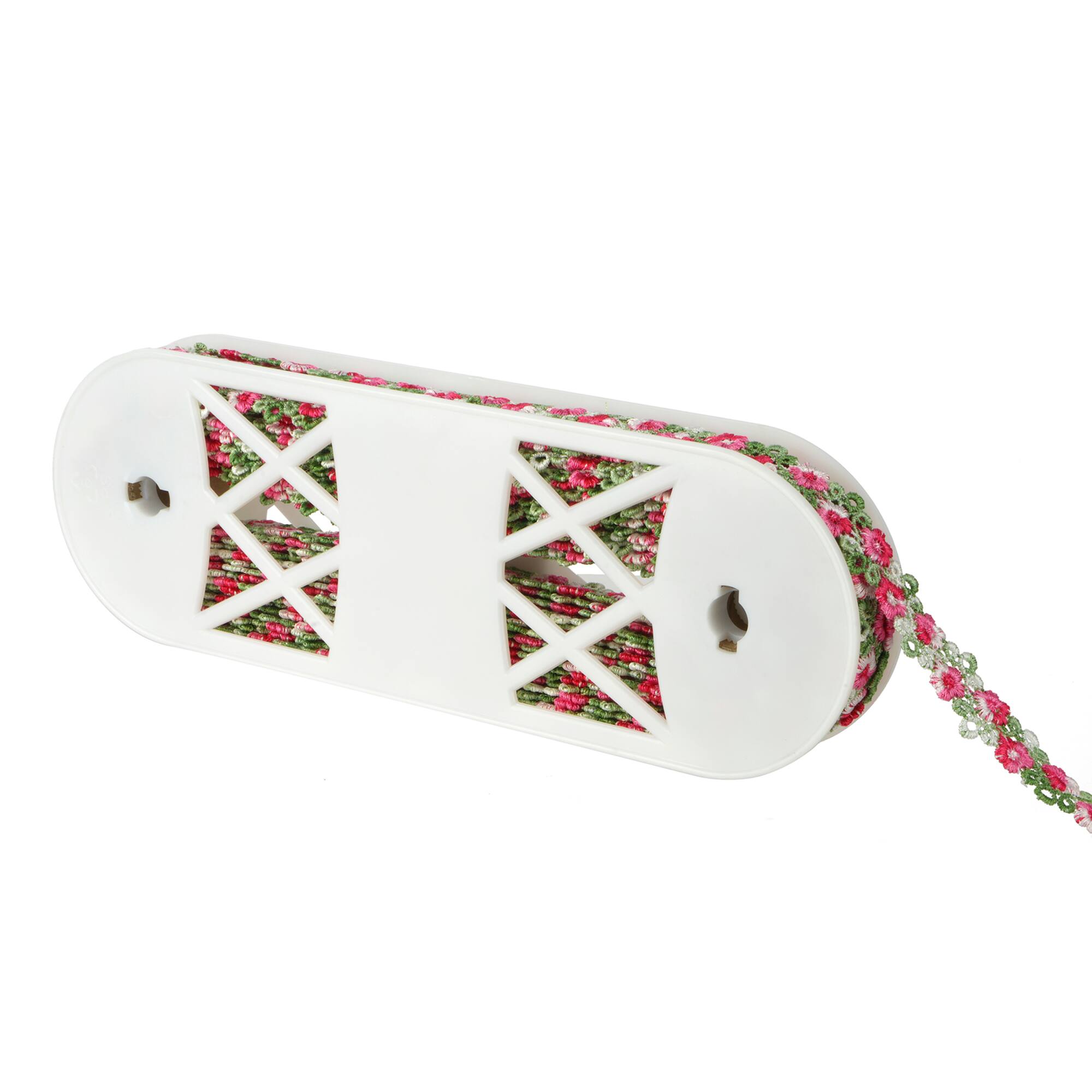 3/4" Pink Flower Crochet Embroidery Trim by Celebrate It®